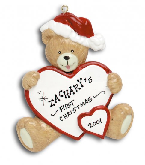 Baby bear W/ Heart -Red