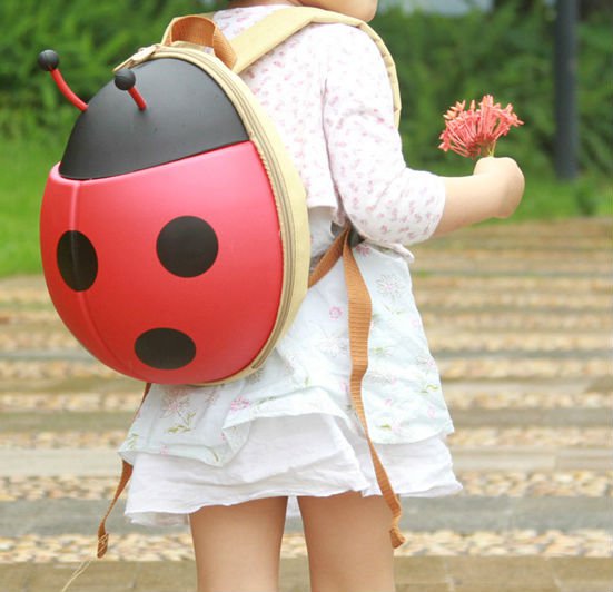 Kids Ladybug Backpack - Red