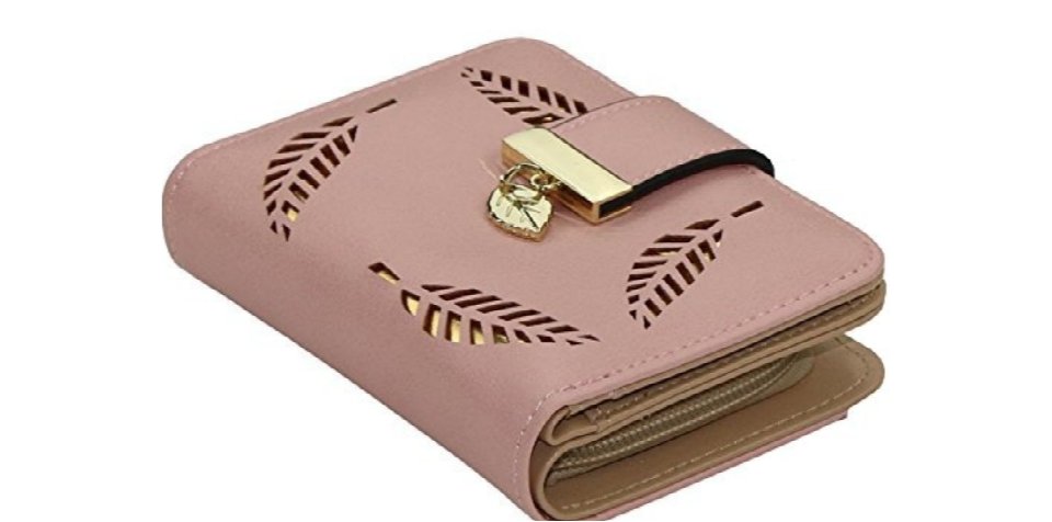Gold Leaf Small Wallet Apricott