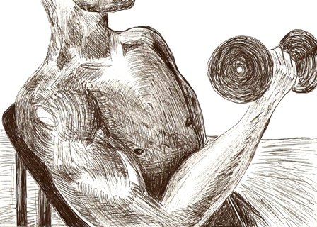 Lifting - Original Drawing - Mark Knot