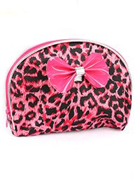 CHEETAH PRINT MAKE UP POUCH BAG ACCESSORY