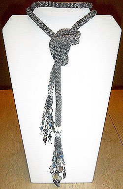 Grey Swarovski Lariat
