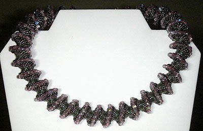 Zig Zag Precious Stone Choker