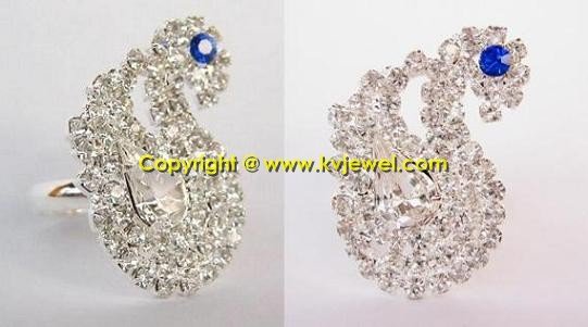Swan wedding rings