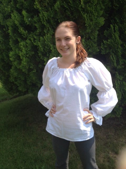 Womens (xs, s, m, or l) Renaissance Faire Long Sleeve Chemise Blouse