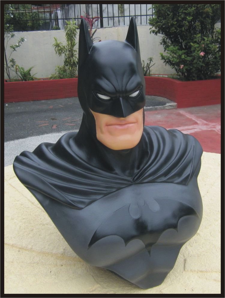 Custom Made Life Size Batman Gotham Knights Superhero Bust Figure Prop
