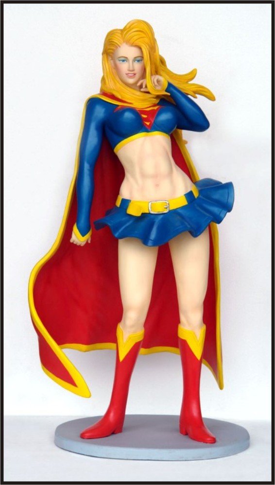 Custom Made Life Size Supergirl Superhero Statue Prop