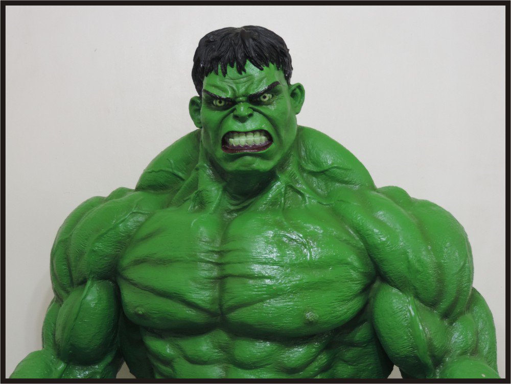 Custom Made Life Size Hulk Superhero Statue Prop