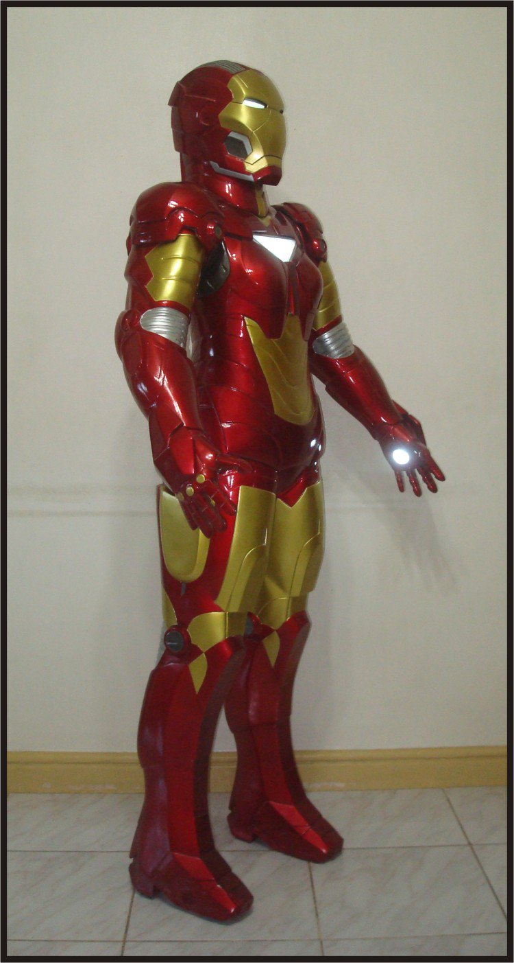 Custom Made Life Size Iron Man/Iron Maiden Pepper Potts Armor Superhero Statue Porp