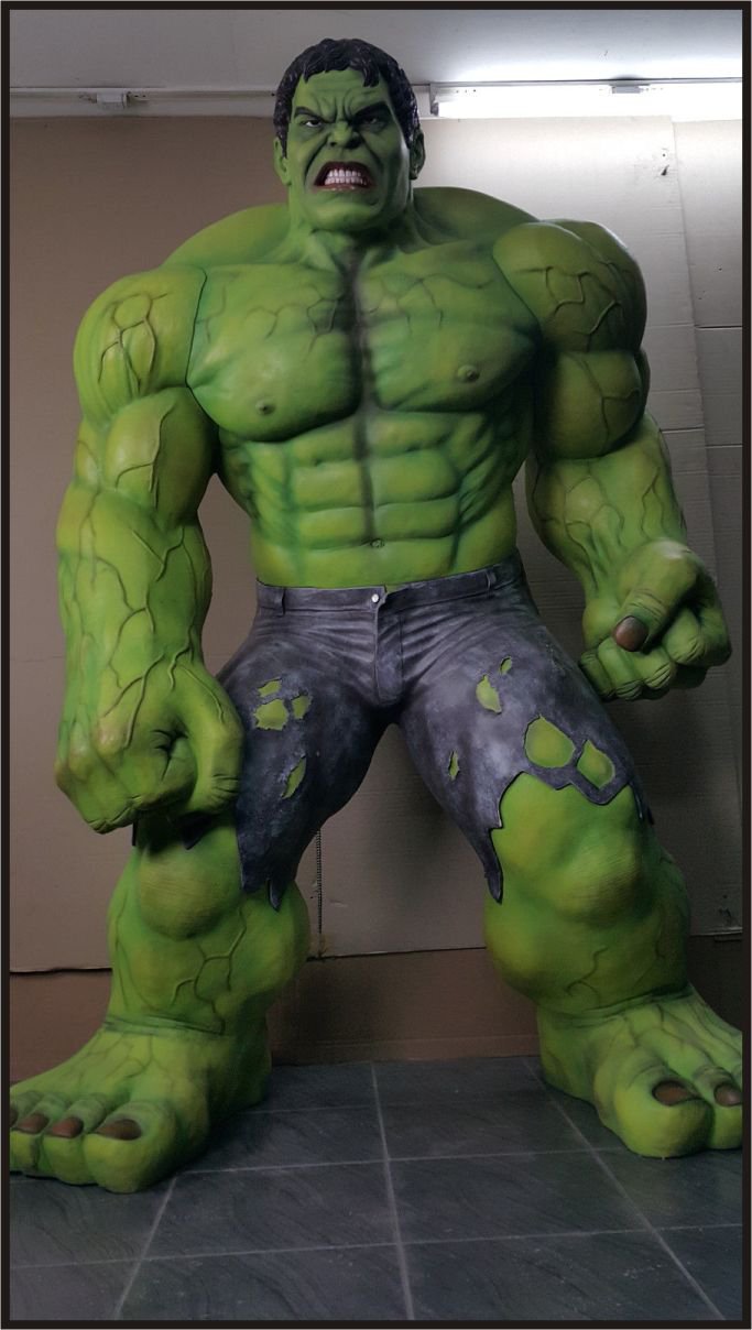 Custom Made Life Size Hulk #2 Superhero Statue Prop