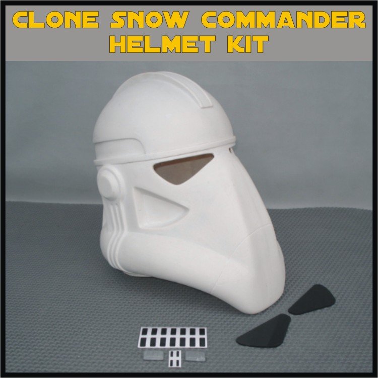 Custom Made Star Wars Clone Trooper Galactic Marine Commander Life Size Helmet Prop Kit