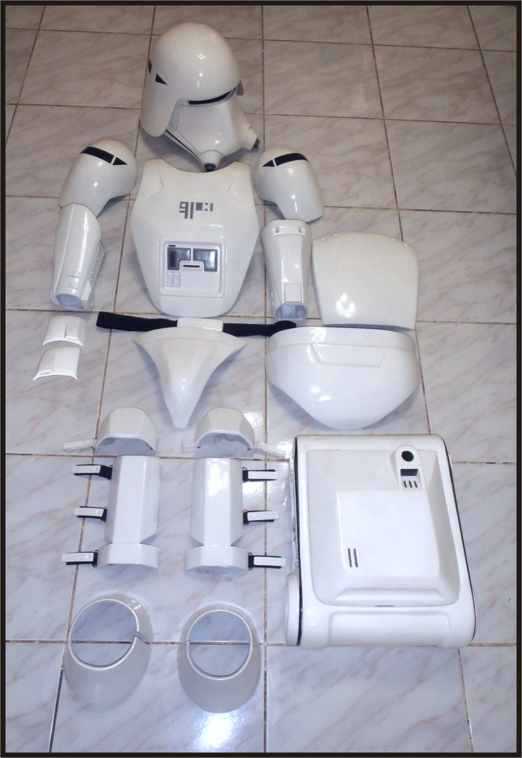 Custom Made Star Wars TFA Snowtrooper Armor Life Size Armor and Helmet Prop