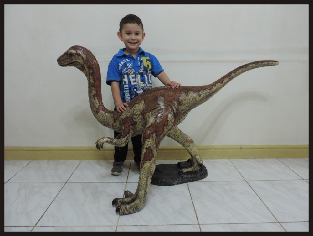 Custom Made Life Size Gallimumus Dinosaur Statue