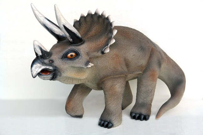 Custom Made Life Size Juvenile Triceratops Dinosaur Statue