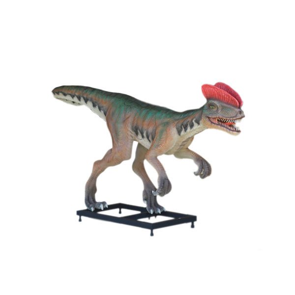 Custom Made Life Size Venenifer/Dilophosaurus 10' Dinosaur Statue
