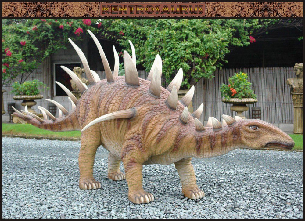 Custom Made Life Size Kentrosaurus 12' Dinosaur Era Statue