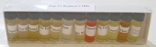 WOMEN'S FRAGRANCE OIL SETS 1/8 oz (1 dram)