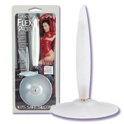 Silicone Flex Anal Probe w/Suction Cup Base