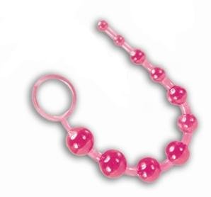 Pink Super 10 Stimulating Silicone Anal Beads