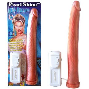 9.5" Metallic Pink PearlShine Multi-Speed Anal Tickler