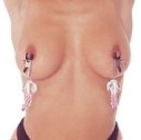 Non-Piercing Blue Crystal Nipple Clamps