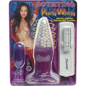 Rotating Pearly Whirly Vibrator Butt Plug & Bullet