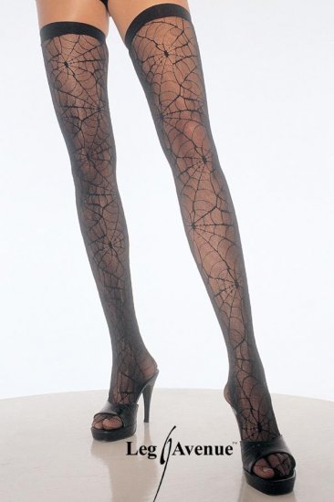 Leg Avenue Spiderweb Lace Thigh Highs!