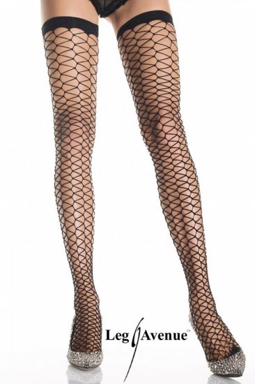 Leg Avenue Triangle Net Stockings!
