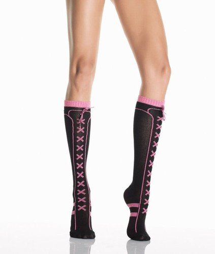 Leg Avenue Lurex Acrylic Sneaker Socks with Bow!