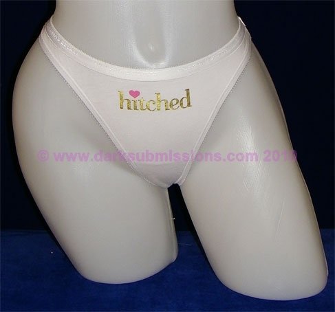 Victoria's Secret Bridal Hitched Thong!