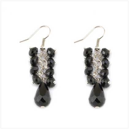 Black Crystal Earrings
