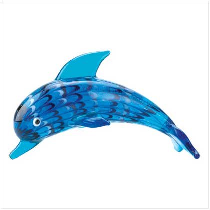 Art Glass Dolphin Figurine