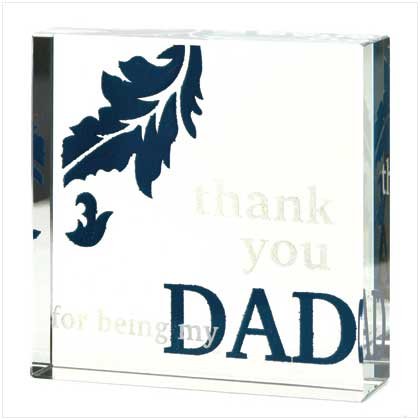 "I Love You Dad" lighted cube