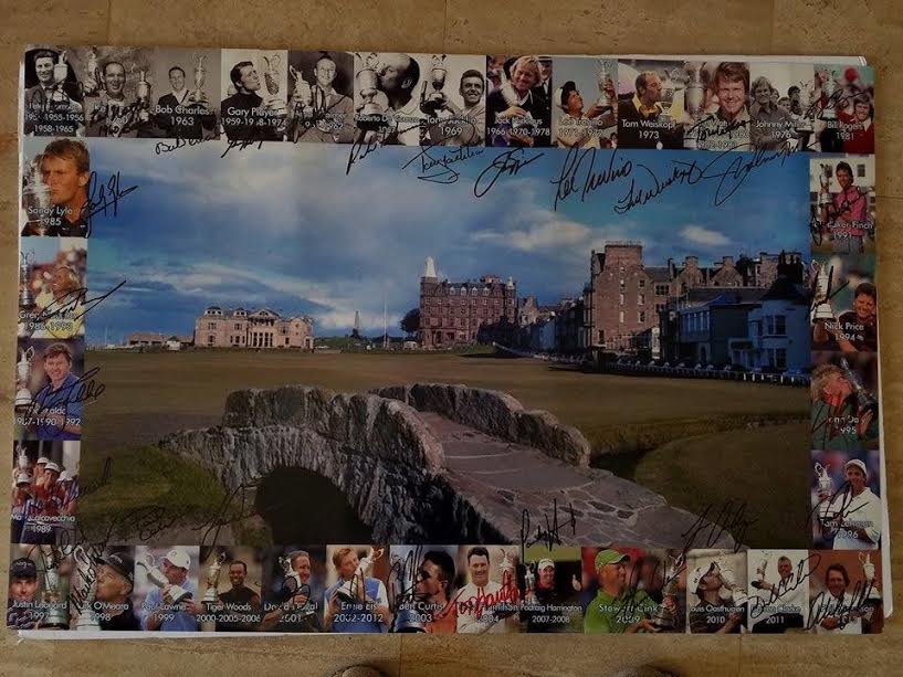 BRITISH OPEN WNINNERS 20X36 PHOTO