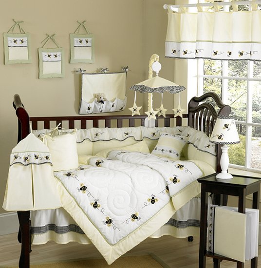 Bee new born baby bedding set, 10pcs