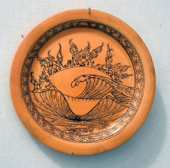 Decorative Glass Plate