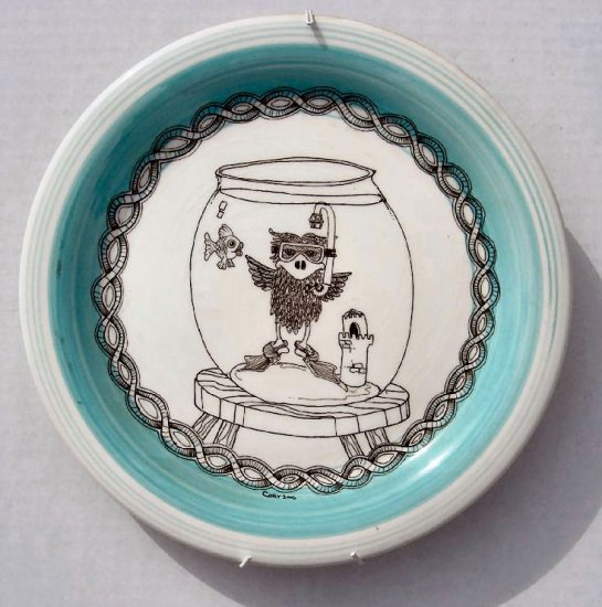 Decorative Glass Plate