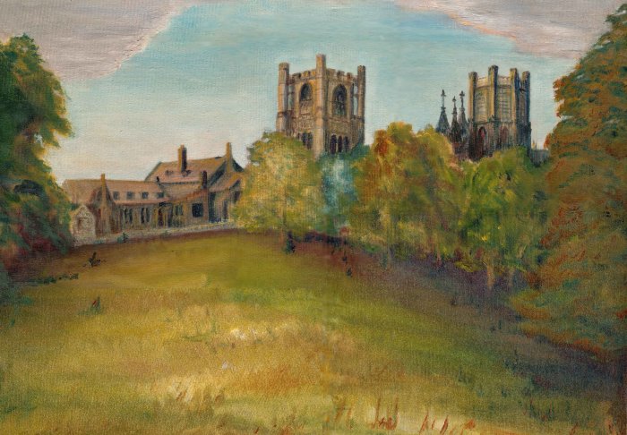 Ely Cathedral -oil on canvas