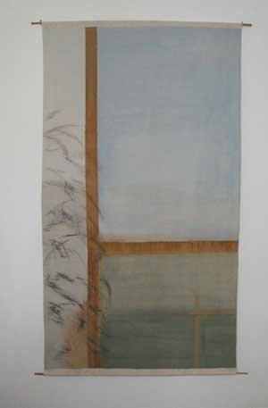 Contemporary landscape wall hanging