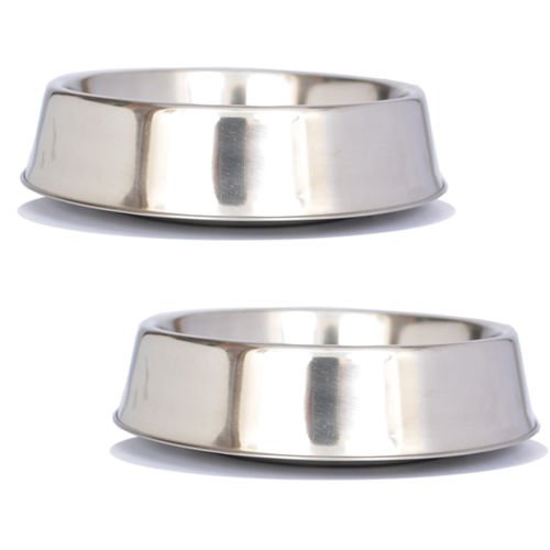 Iconic Pet 2 Pack Anti Ant Stainless Steel Non Skid Pet Bowl - 24oz - 3 cup
