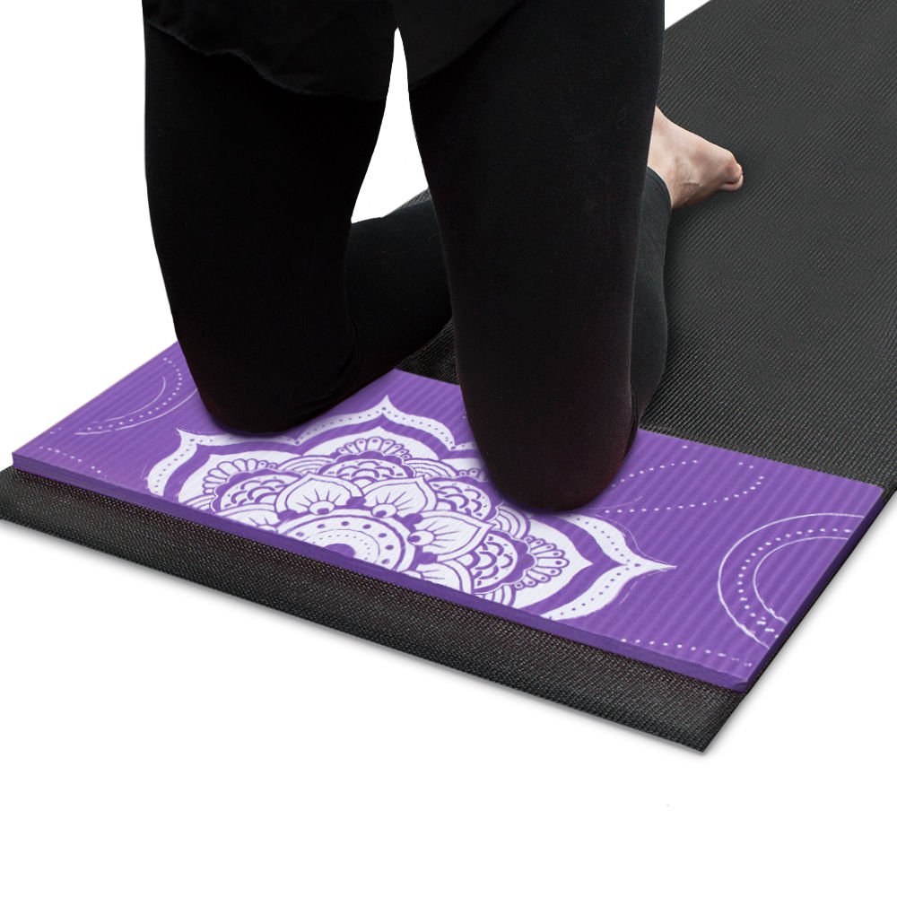 Crown Sporting Goods Chakra Art Yoga Knee Pad Lilac