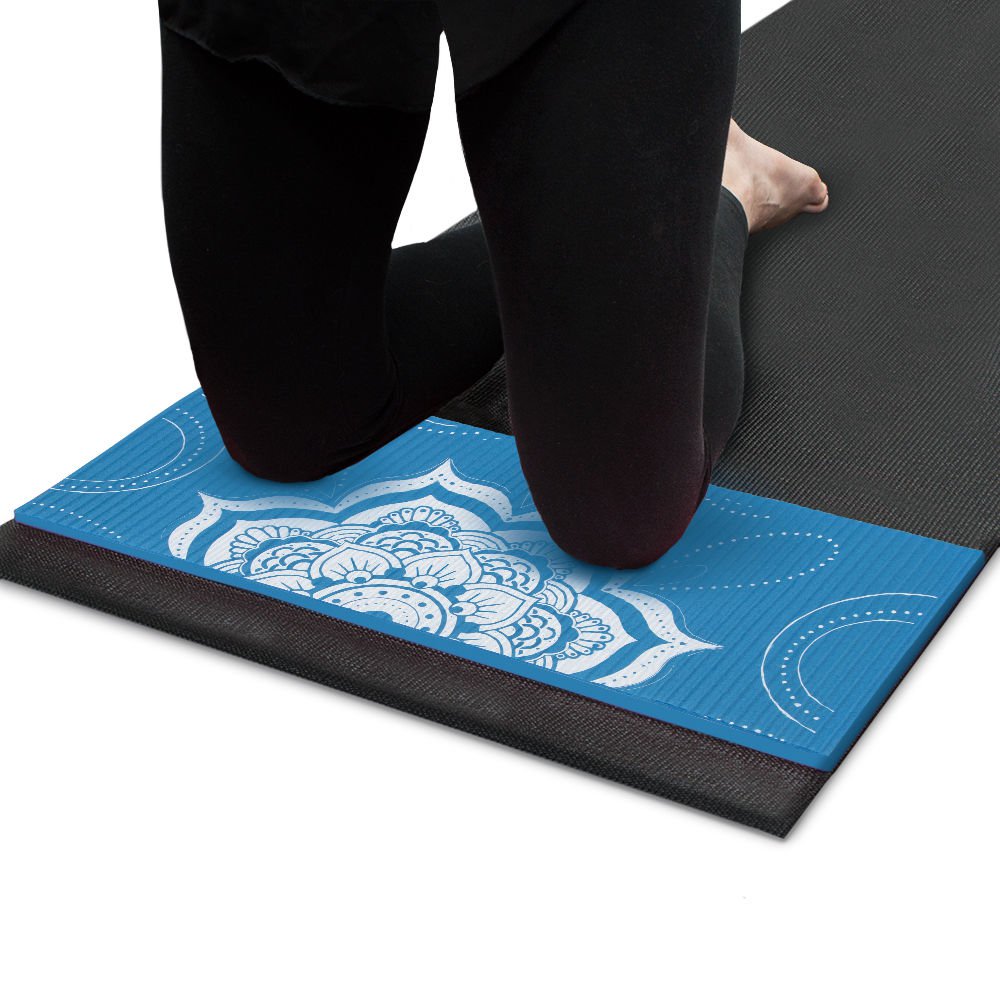 Crown Sporting Goods Chakra Art Yoga Knee Pad Waterfall