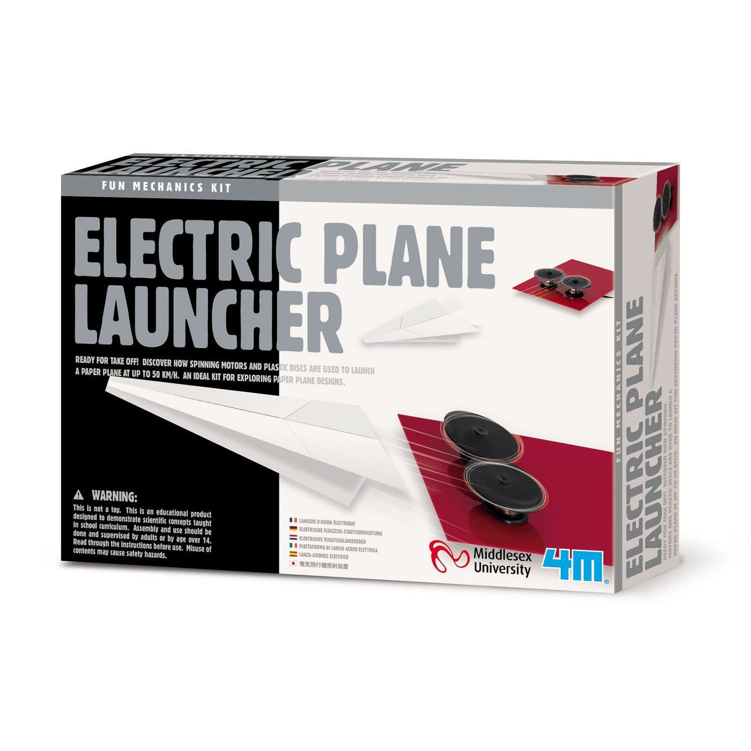 Wild Planet Electric Plane Launcher With Storage Bag 14 and Up