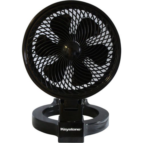 Keystone KSTFD070CAG Gun Metal 7" Convertible Desk Fan Wall Mountable DC