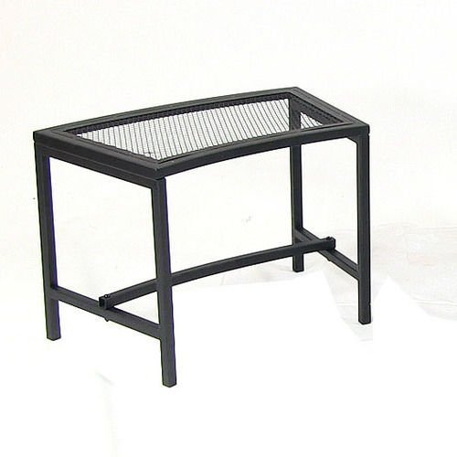 Black Mesh Patio Fire Pit Bench 1 Bench 23"L x 13" x 16" Inches