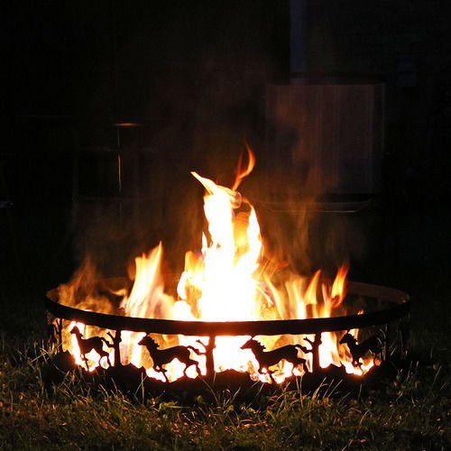 Sunnydaze 36" Running Horse Campfire Ring