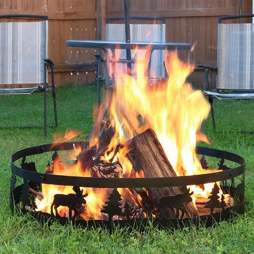 Sunnydaze 36" Wild Moose Campfire Ring