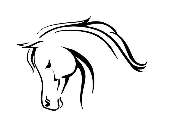 Horse head Vinyl Decal, Car Truck Window Sticker! 4" x 6" Choice of Colors!