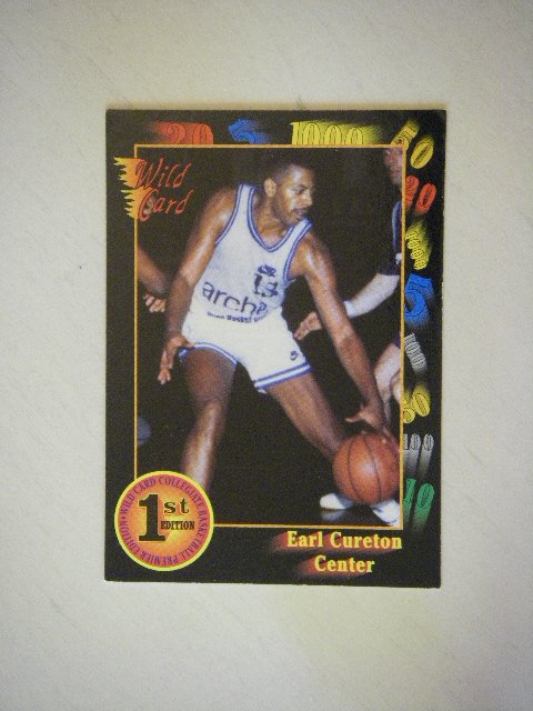 1992 Wild Card Collegiate Basketball Premier Edition Earl Cureton #74