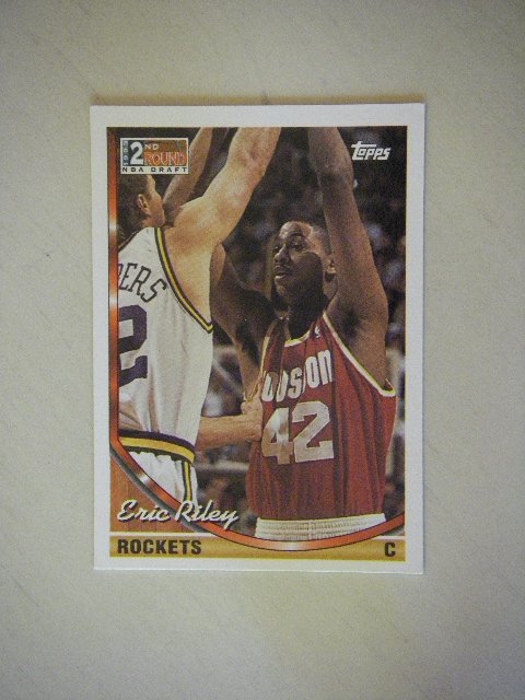 1994 Topps 1993 2nd Round NBA Draft Eric Riley Rockets #310